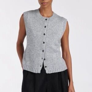 Dissh Foster Silver Marle Knit Vest
